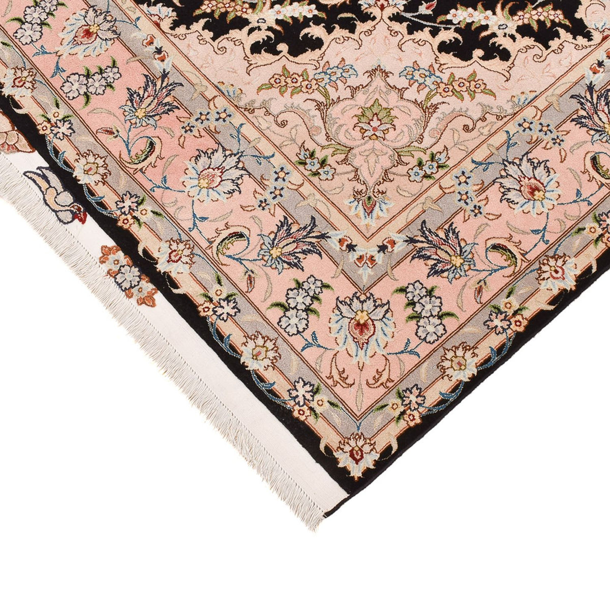 Persisk matta - Tabriz - Royal - 255 x 158 cm - mörkblå