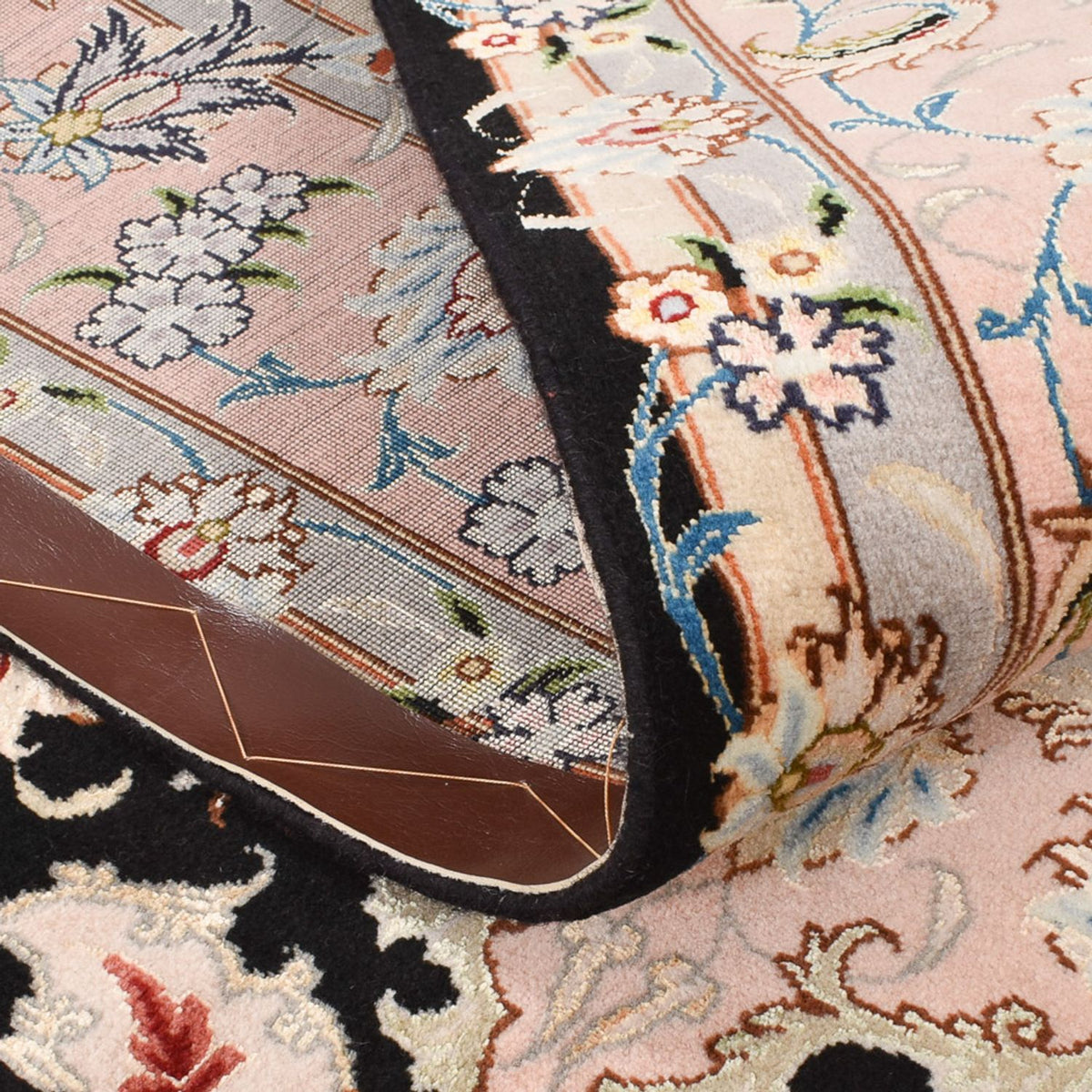 Persisk matta - Tabriz - Royal - 255 x 158 cm - mörkblå