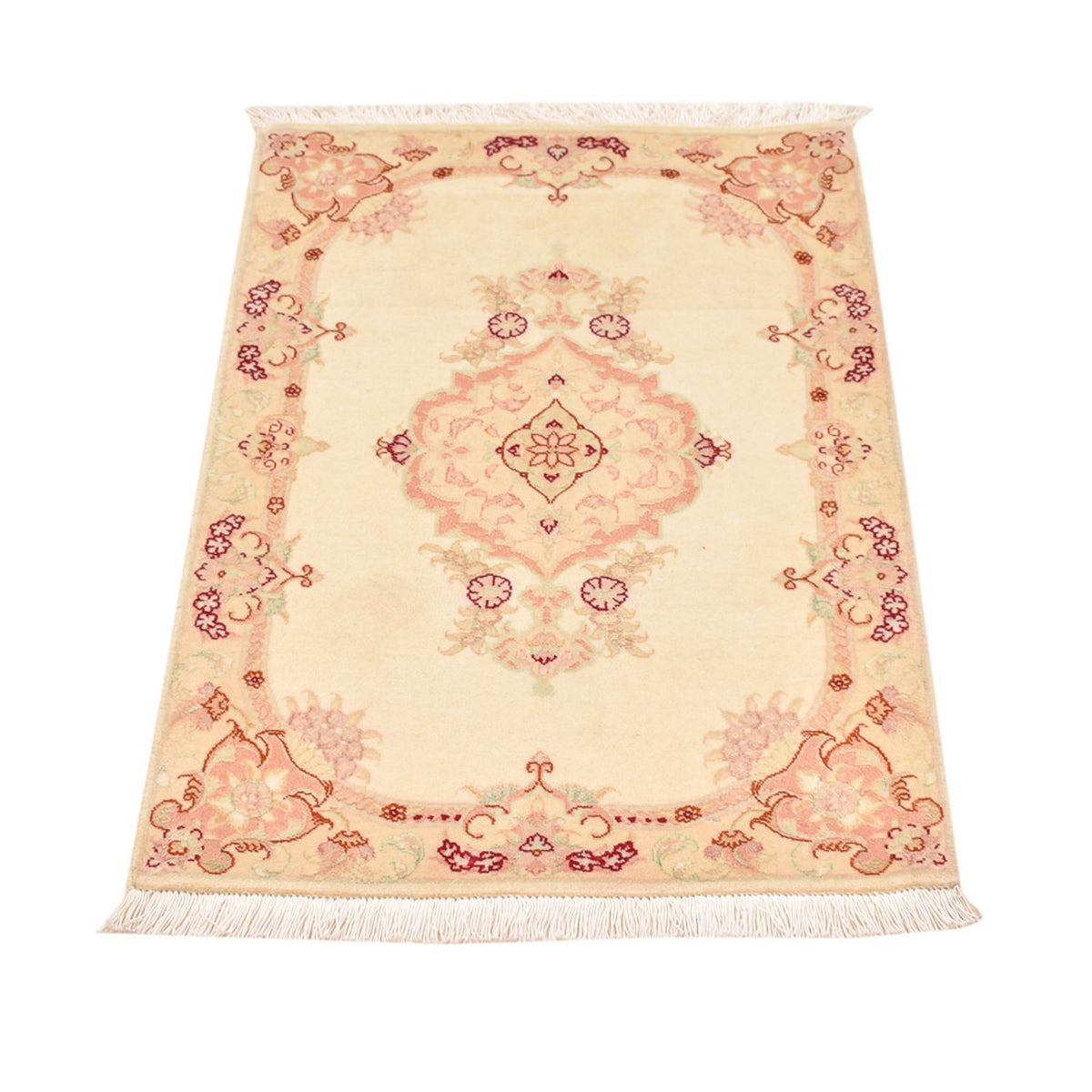 Persisk matta - Tabriz - Royal - 89 x 58 cm - ljusbeige