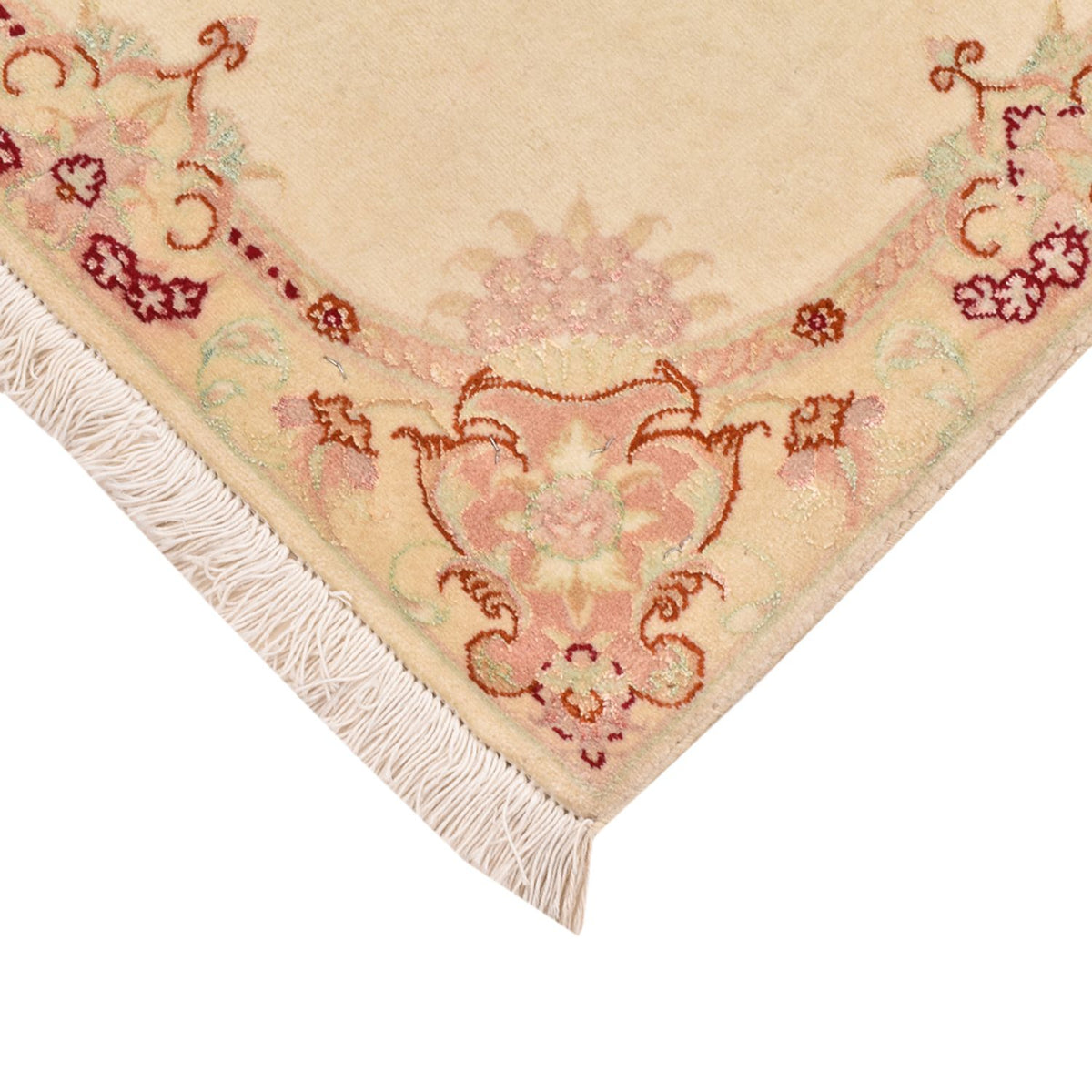 Persisk matta - Tabriz - Royal - 90 x 60 cm - ljusbeige