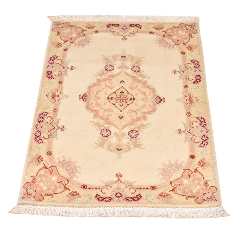 Persisk matta - Tabriz - Royal - 90 x 60 cm - ljusbeige