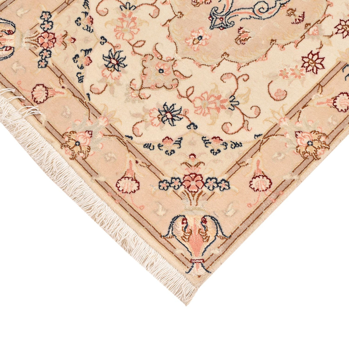 Persisk matta - Tabriz - Royal - 90 x 60 cm - ljusbeige