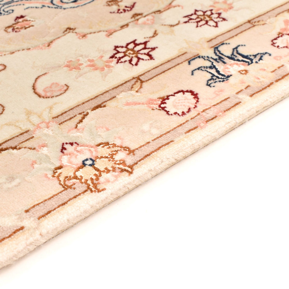 Persisk matta - Tabriz - Royal - 90 x 60 cm - ljusbeige