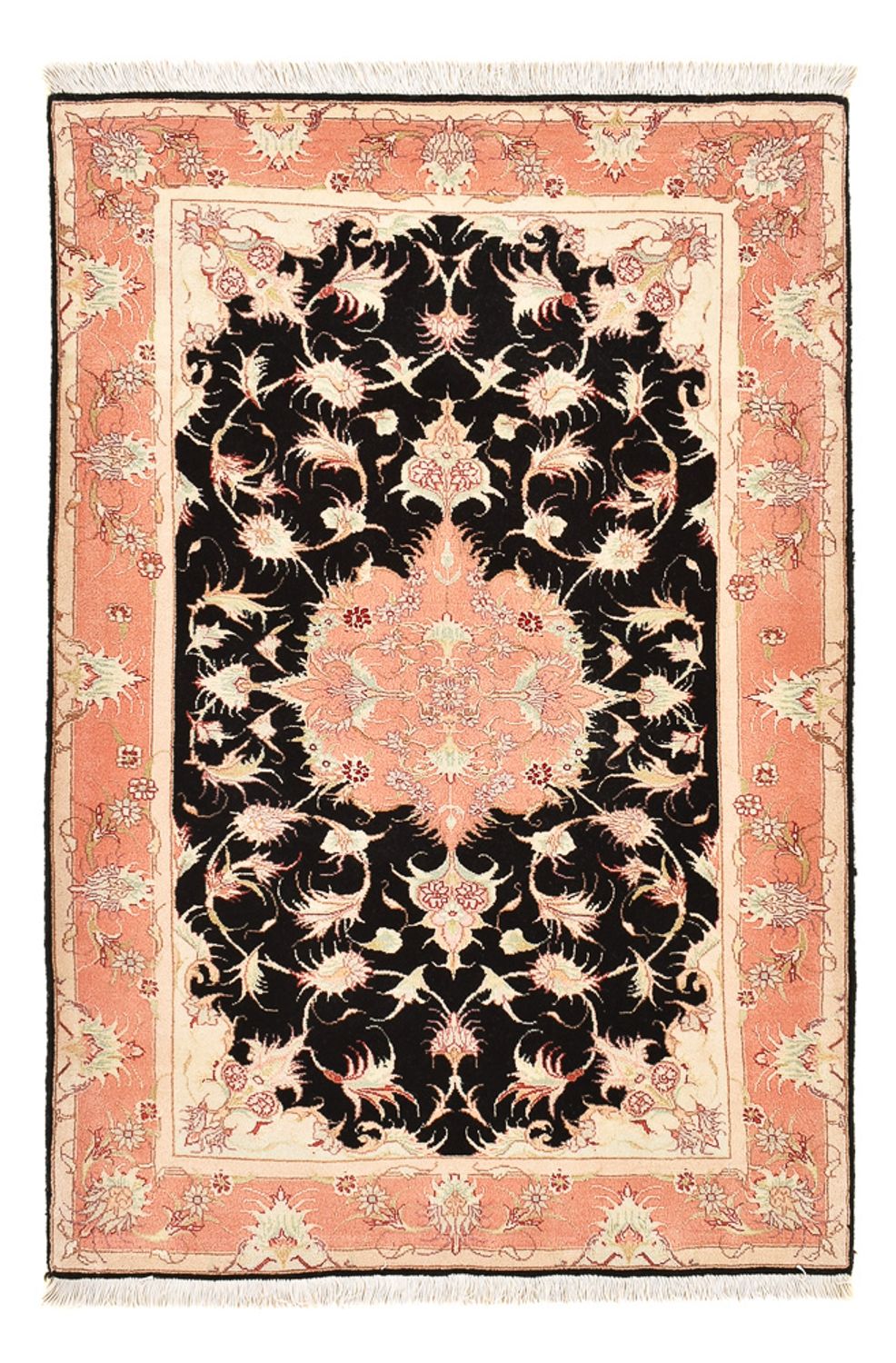 Persisk matta - Tabriz - Royal - 116 x 75 cm - mörkblå