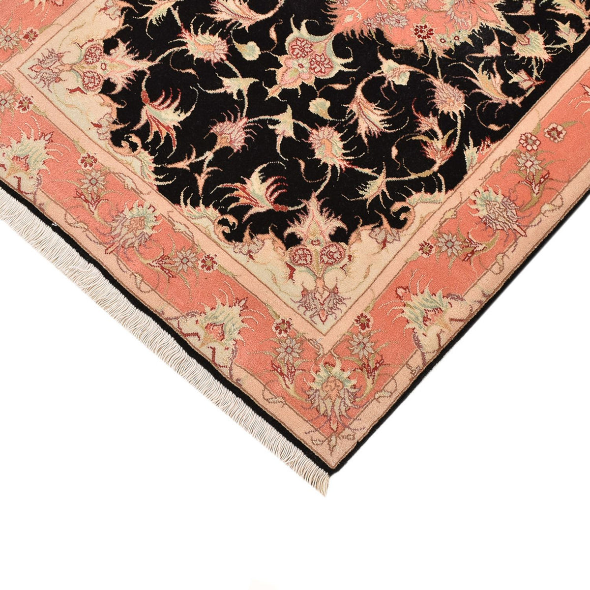 Persisk matta - Tabriz - Royal - 116 x 75 cm - mörkblå