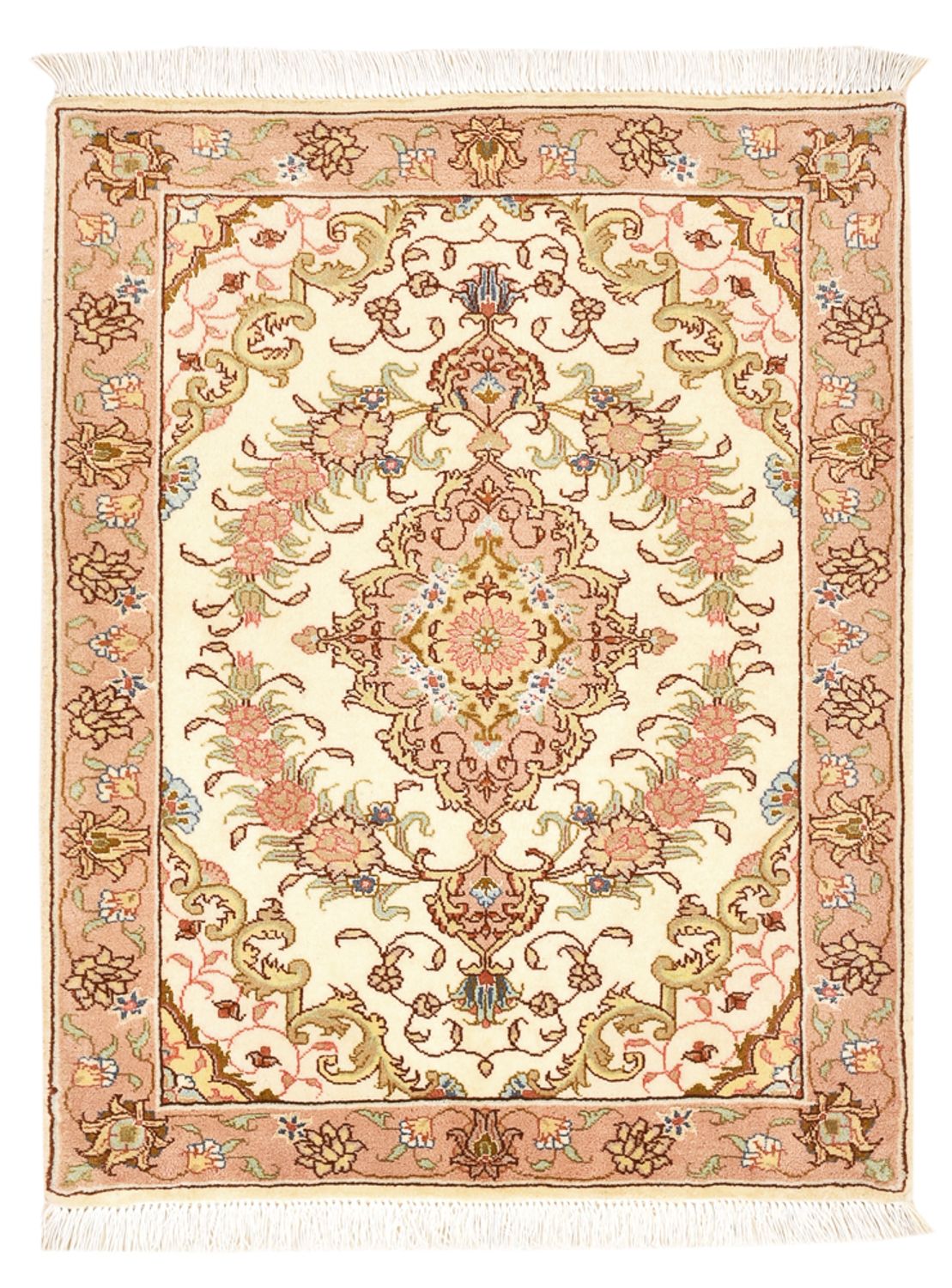 Persisk matta - Tabriz - Royal - 82 x 62 cm - mörk beige