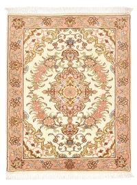 Persisk matta - Tabriz - Royal - 82 x 62 cm - mörk beige