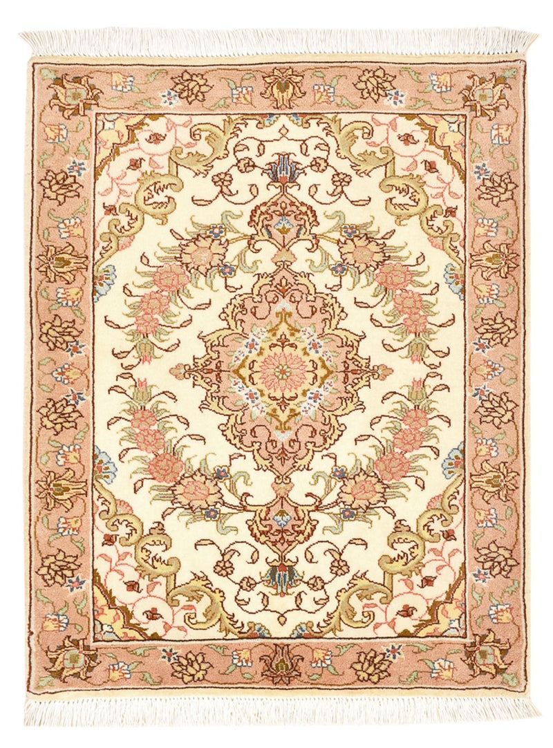 Persisk matta - Tabriz - Royal - 82 x 62 cm - mörk beige