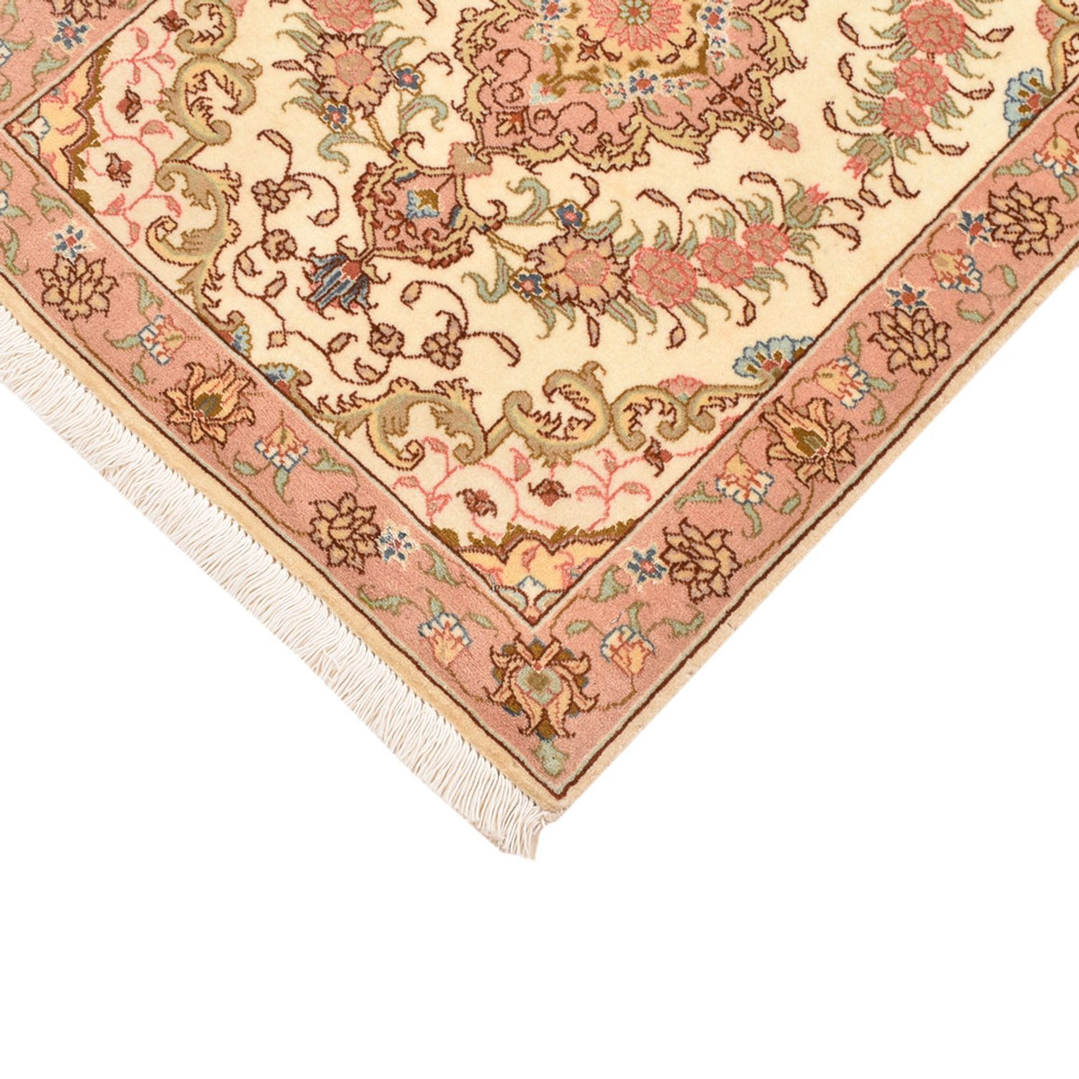 Persisk matta - Tabriz - Royal - 82 x 62 cm - mörk beige