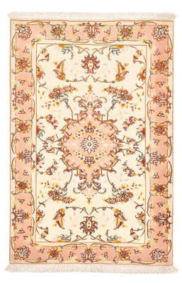 Persisk matta - Tabriz - Royal - 101 x 66 cm - ljusbeige