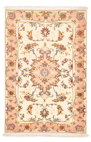 Persisk matta - Tabriz - Royal - 101 x 66 cm - ljusbeige
