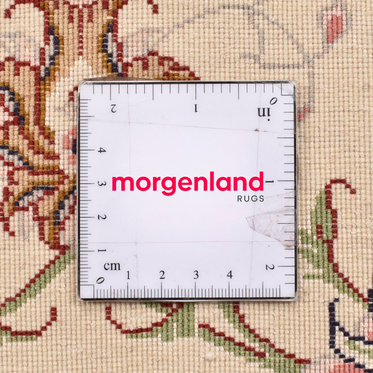 Persisk matta - Tabriz - Royal - 101 x 66 cm - ljusbeige