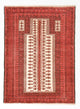 Baluch-matta - 143 x 102 cm - röd