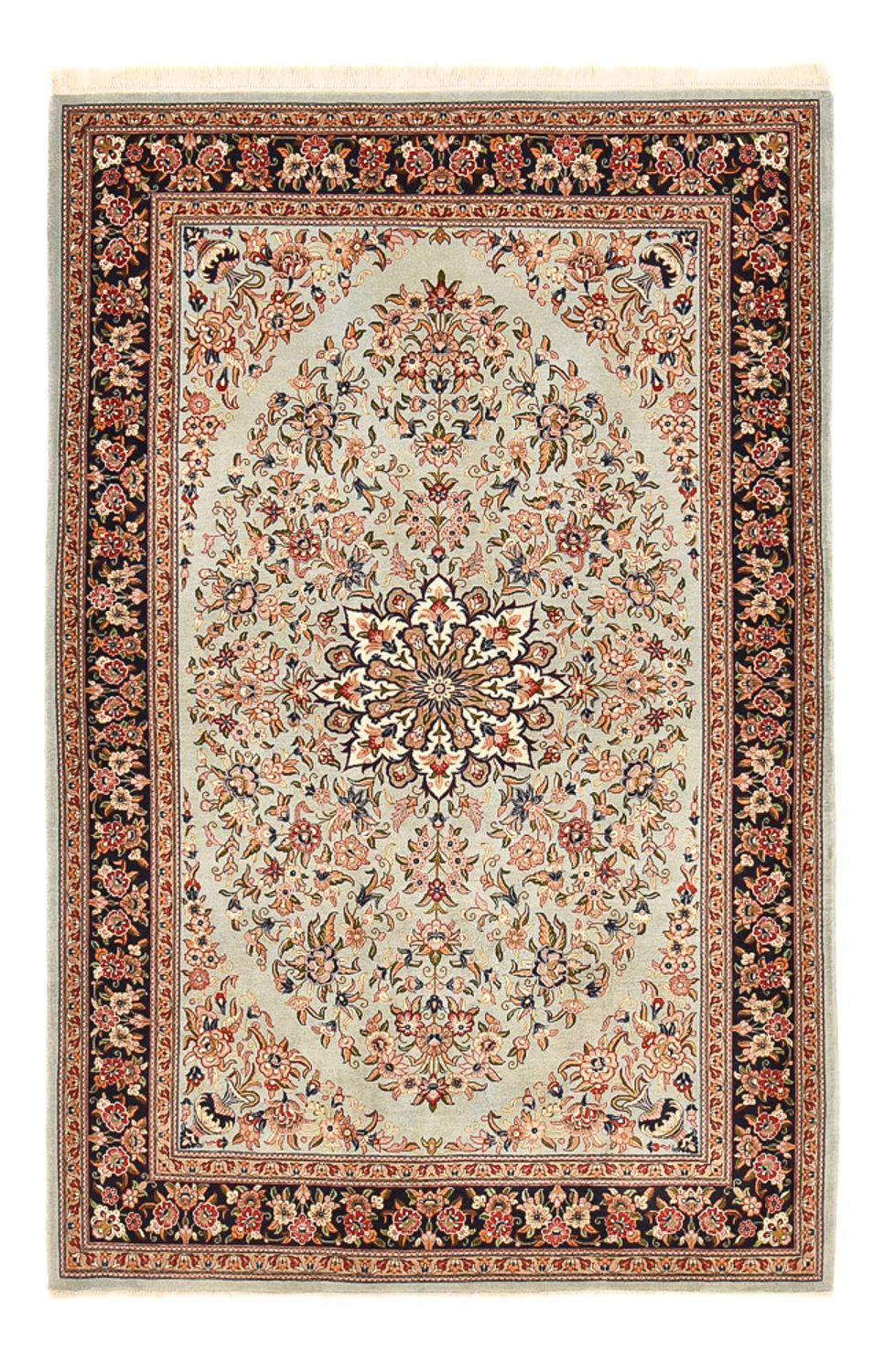 Persisk matta - Ghom - Kunglig - 215 x 138 cm - ljusbeige
