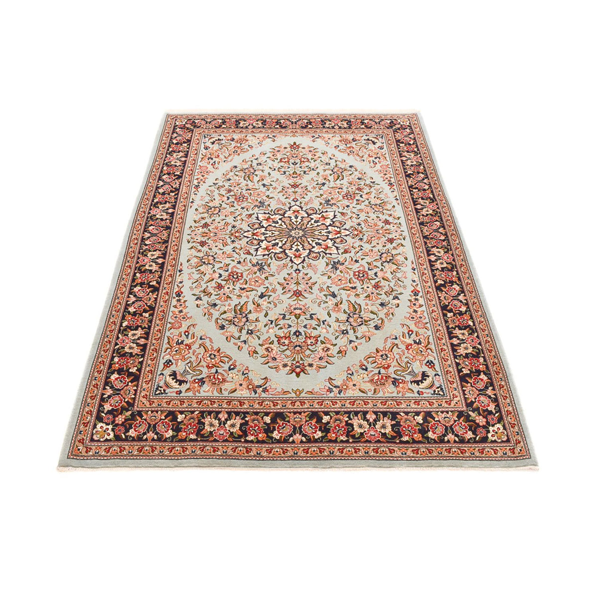 Persisk matta - Ghom - Kunglig - 215 x 138 cm - ljusbeige