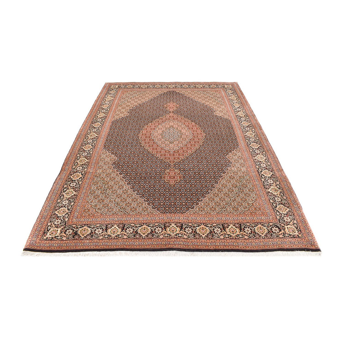 Persisk matta - Tabriz - Royal - 303 x 203 cm - mörk beige
