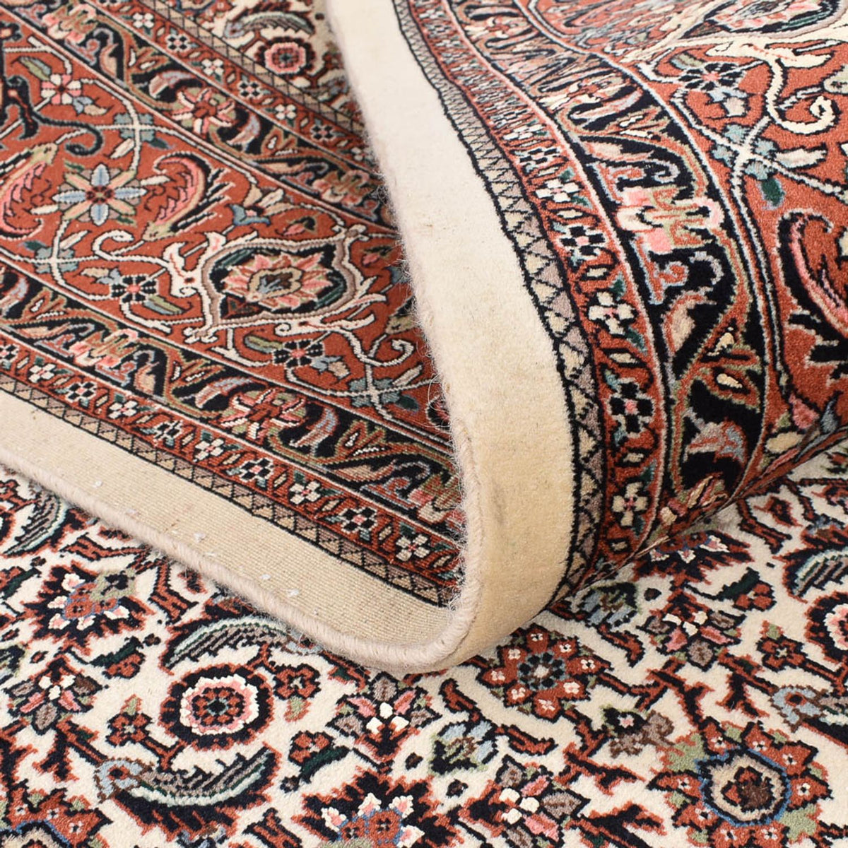 Persisk matta - Bijar - 305 x 202 cm - mörkröd