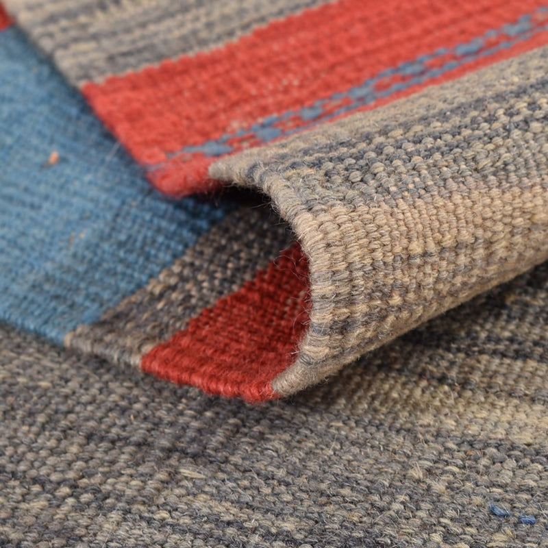 Kelim matta - trendig - 293 x 199 cm - flerfärgad