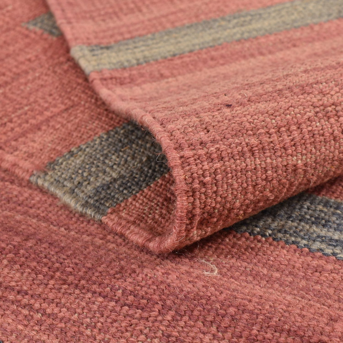 Kelim matta - trendig - 292 x 191 cm - flerfärgad