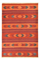 Kelim Carpet - orientalisk matta - 253 x 174 cm - flerfärgad