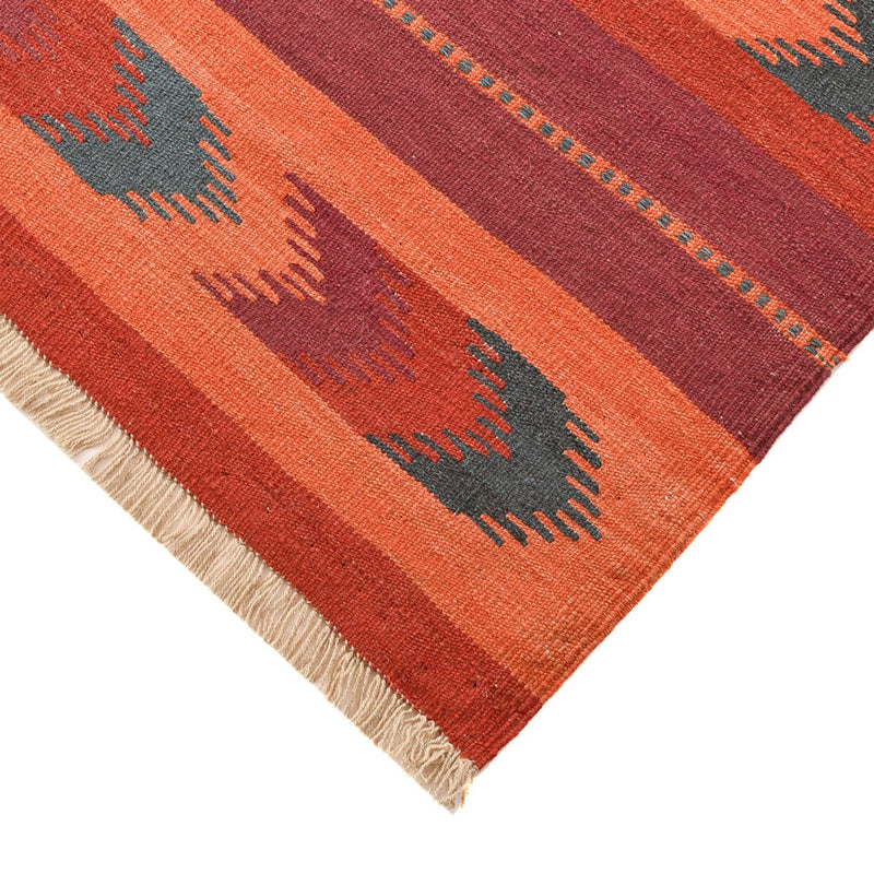Kelim Carpet - orientalisk matta - 253 x 174 cm - flerfärgad