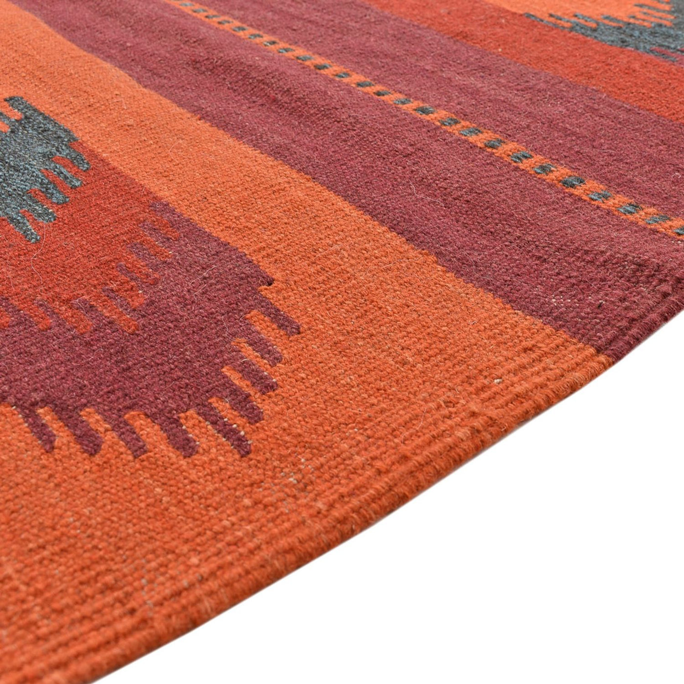 Kelim Carpet - orientalisk matta - 253 x 174 cm - flerfärgad