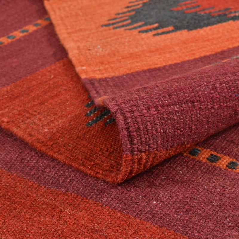 Kelim Carpet - orientalisk matta - 253 x 174 cm - flerfärgad