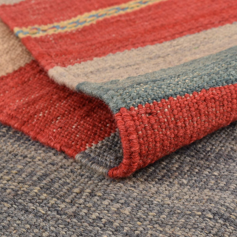 Kelim matta - trendig - 288 x 192 cm - flerfärgad