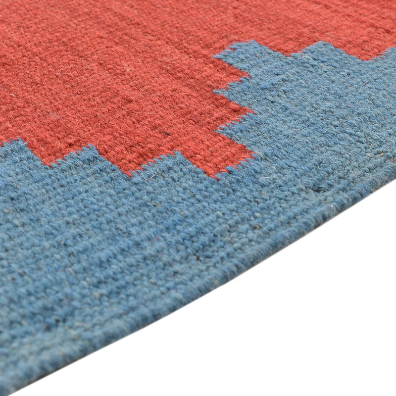 Kelim matta - trendig - 189 x 146 cm - flerfärgad