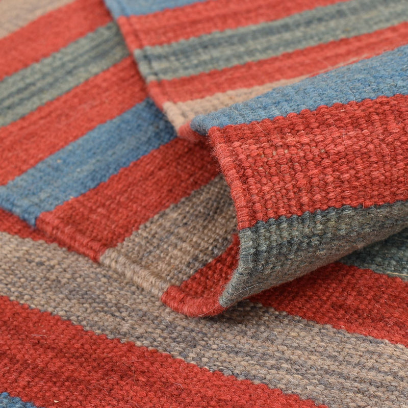 Kelim matta - trendig - 203 x 149 cm - flerfärgad