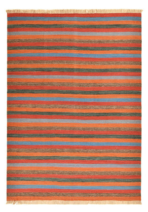 Kelim matta - trendig - 200 x 146 cm - flerfärgad