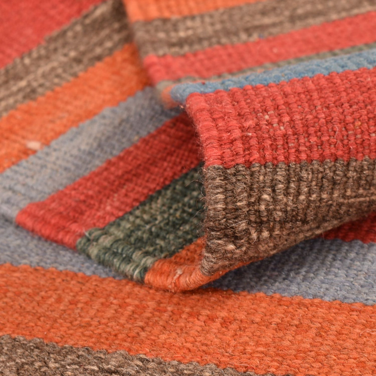 Kelim matta - trendig - 200 x 146 cm - flerfärgad