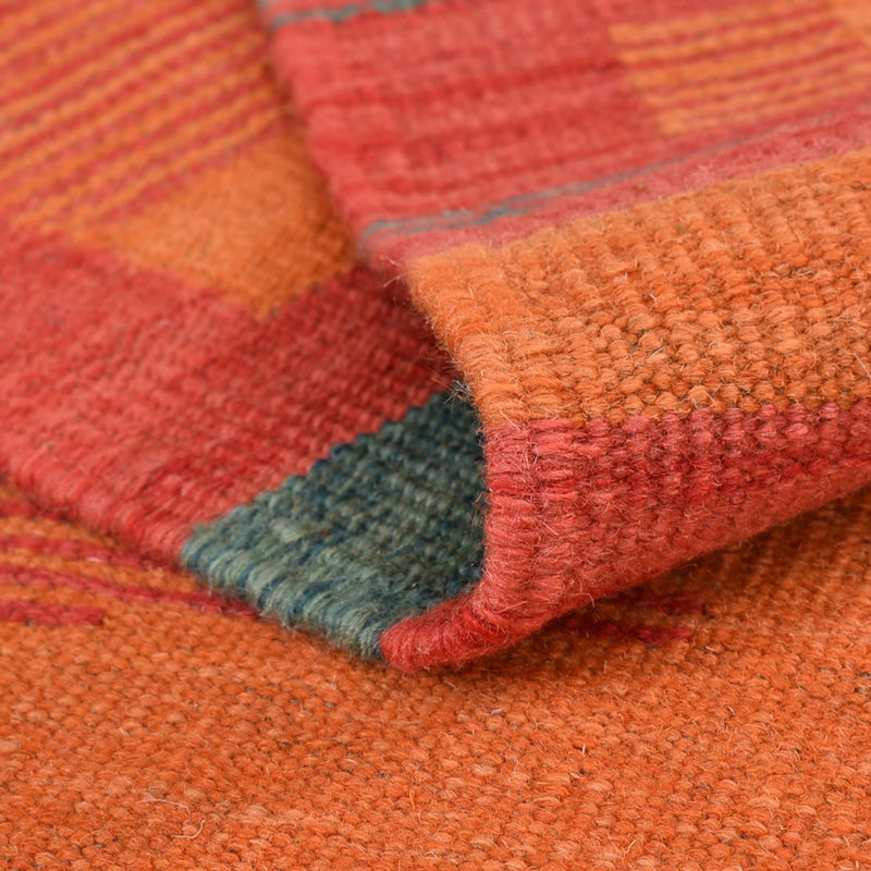 Kelim matta - trendig - 203 x 155 cm - flerfärgad