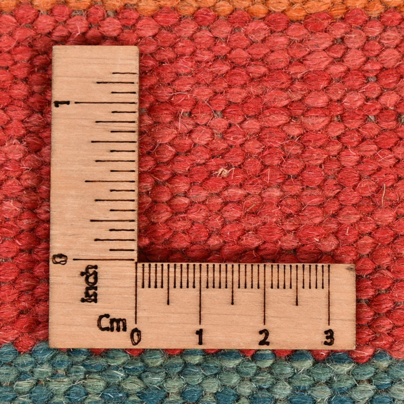 Kelim matta - trendig - 203 x 155 cm - flerfärgad