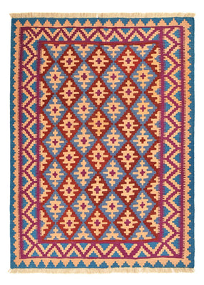 Kelim Carpet - orientalisk matta - 199 x 151 cm - flerfärgad