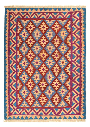 Kelim Carpet - orientalisk matta - 199 x 151 cm - flerfärgad