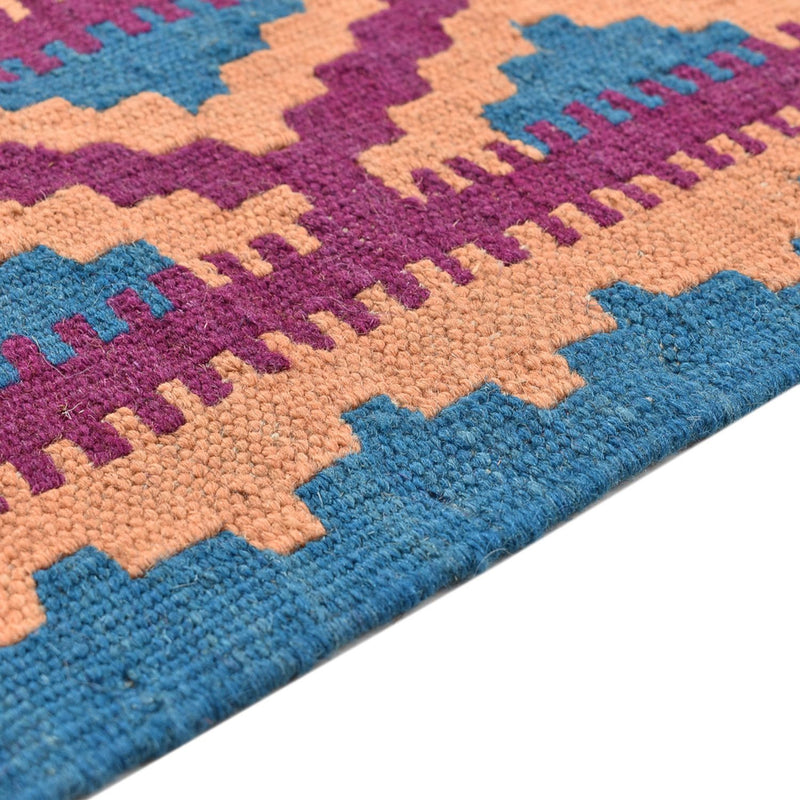 Kelim Carpet - orientalisk matta - 199 x 151 cm - flerfärgad