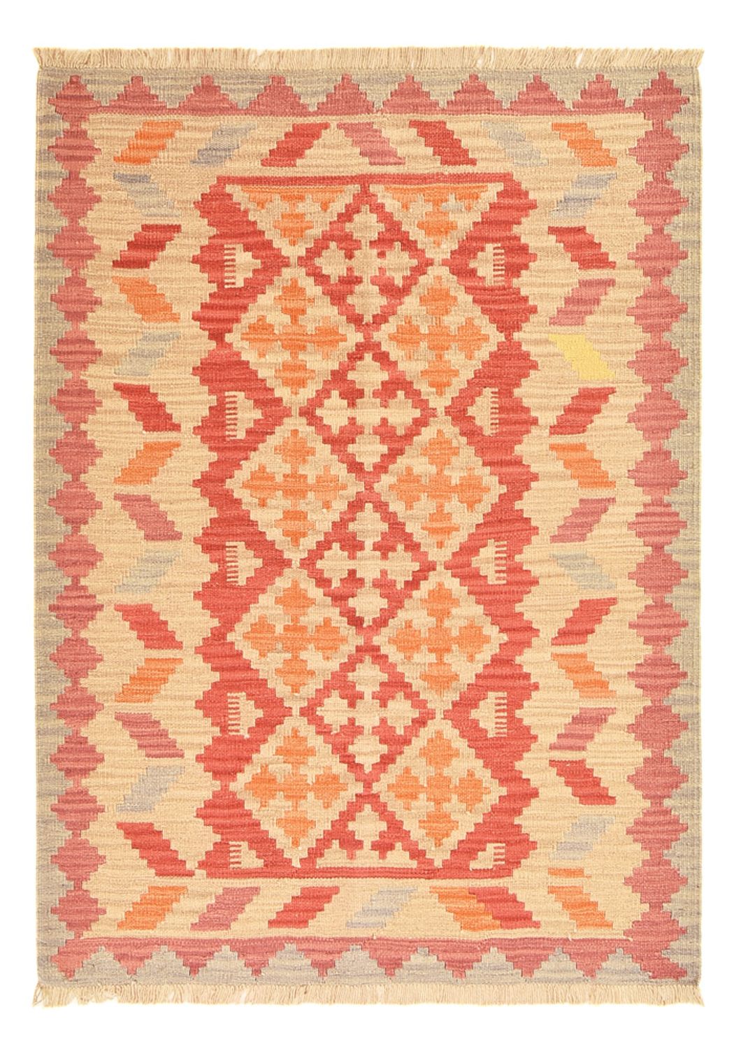 Kelim Carpet - orientalisk matta - 176 x 129 cm - flerfärgad