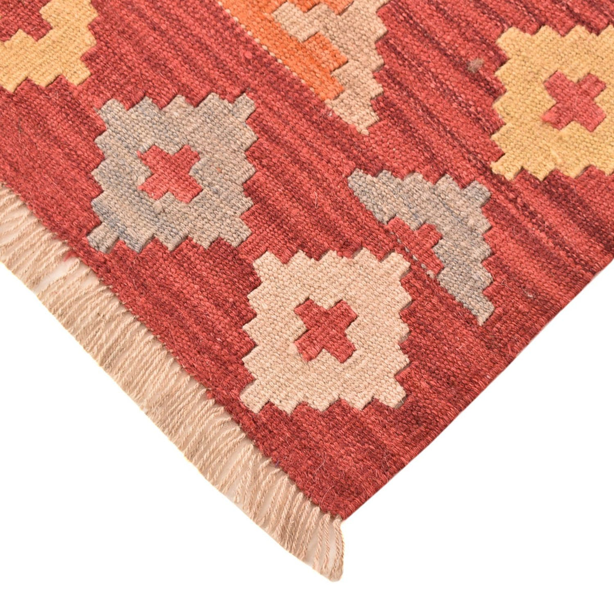 Runner Kelim Carpet - orientalisk matta - 188 x 83 cm - flerfärgad