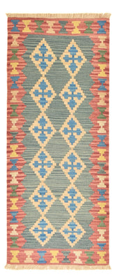Runner Kelim Carpet - orientalisk matta - 190 x 80 cm - flerfärgad