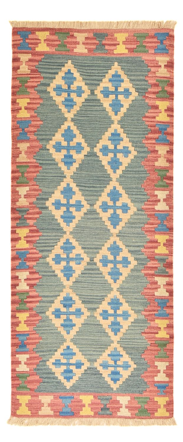 Runner Kelim Carpet - orientalisk matta - 190 x 80 cm - flerfärgad