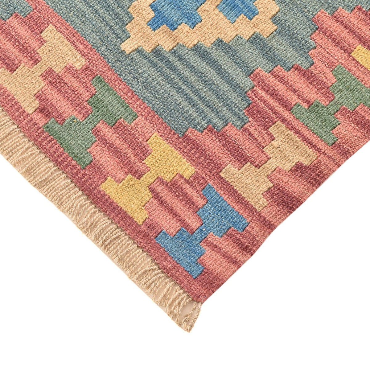 Runner Kelim Carpet - orientalisk matta - 190 x 80 cm - flerfärgad