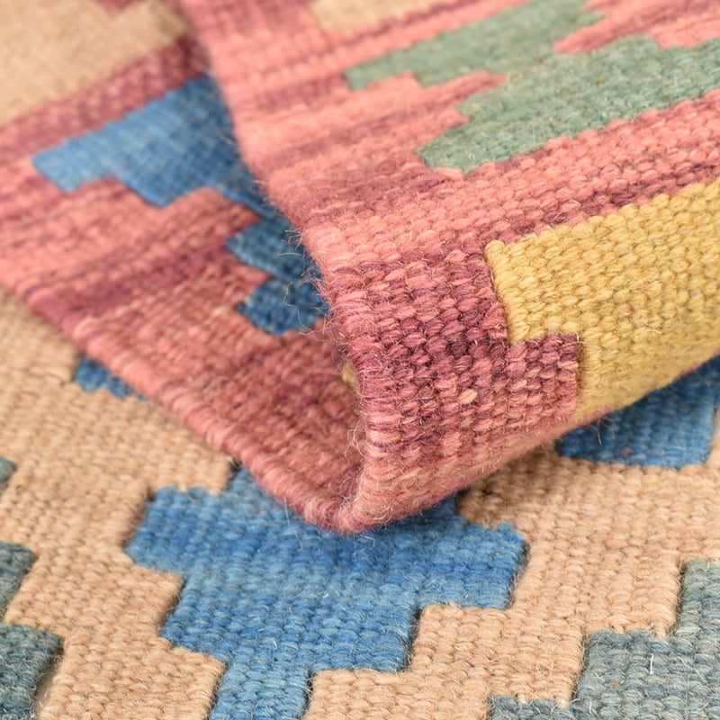 Runner Kelim Carpet - orientalisk matta - 190 x 80 cm - flerfärgad