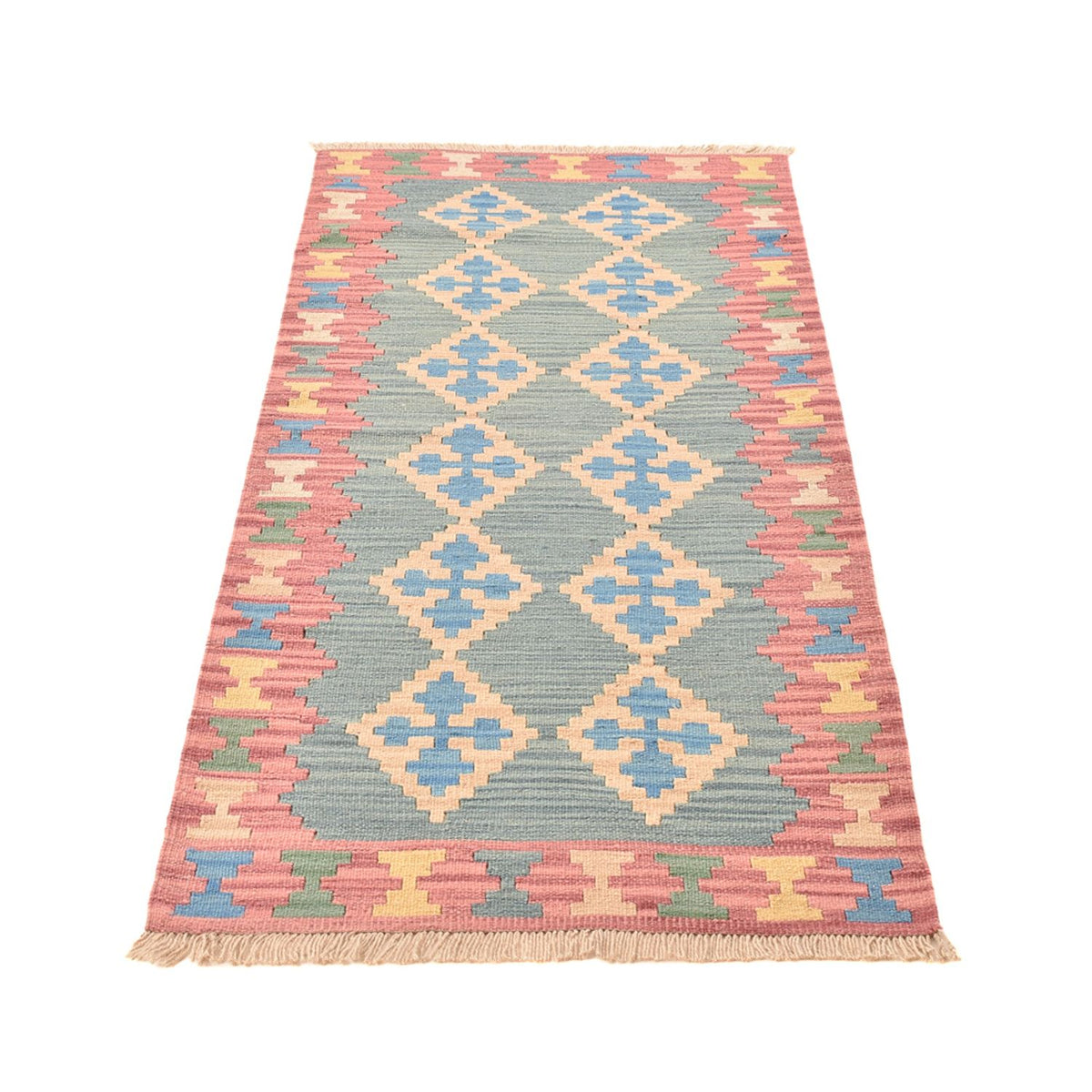 Runner Kelim Carpet - orientalisk matta - 190 x 80 cm - flerfärgad