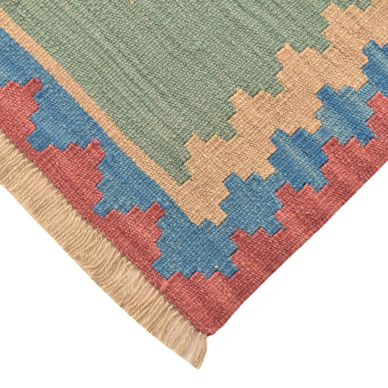 Runner Kelim Carpet - orientalisk matta - 204 x 84 cm - flerfärgad