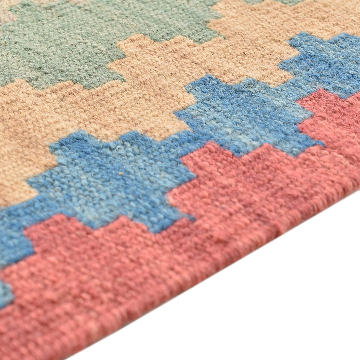 Runner Kelim Carpet - orientalisk matta - 204 x 84 cm - flerfärgad