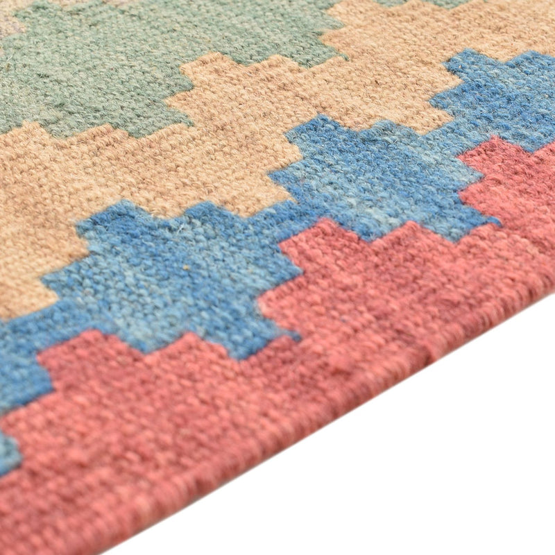 Runner Kelim Carpet - orientalisk matta - 204 x 84 cm - flerfärgad