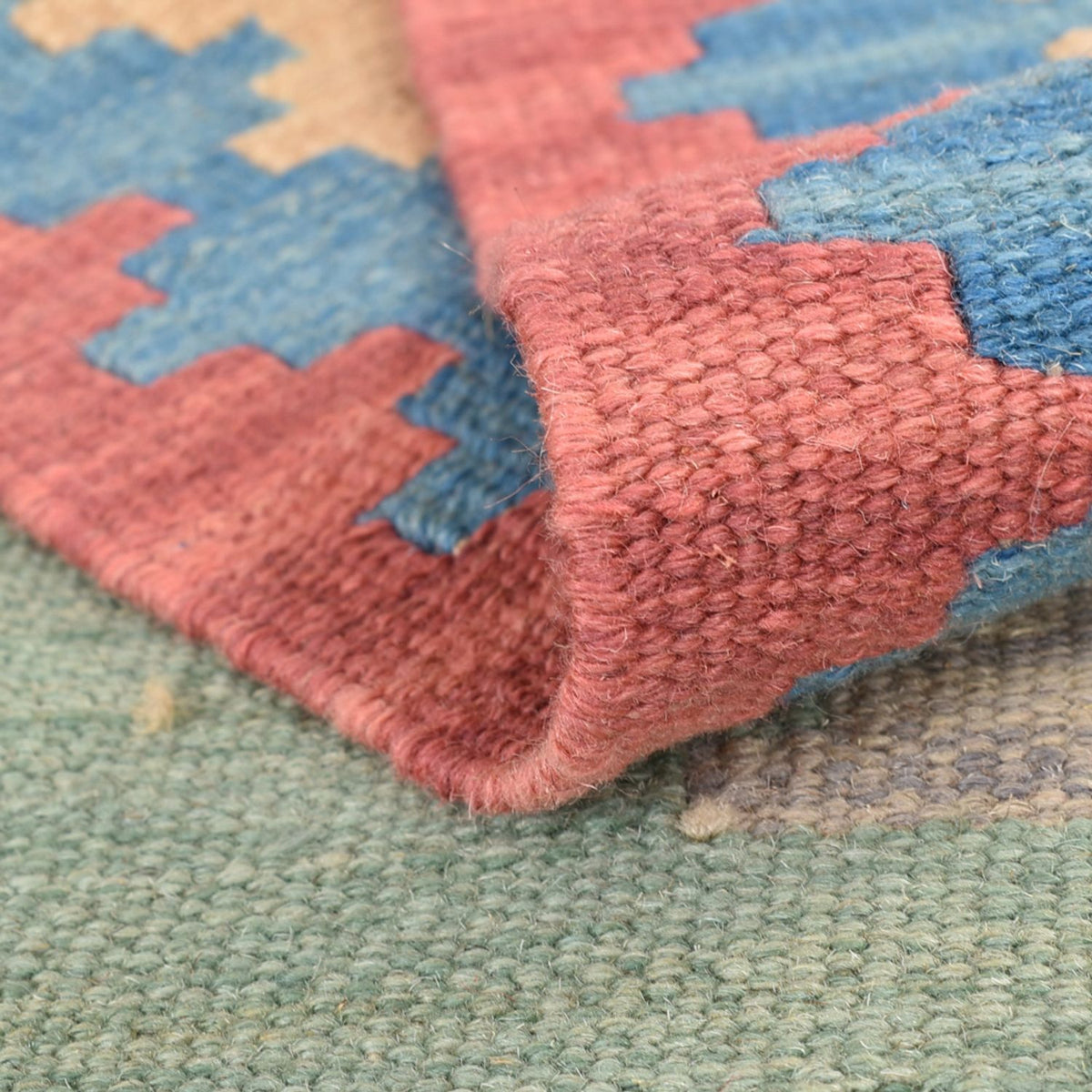 Runner Kelim Carpet - orientalisk matta - 204 x 84 cm - flerfärgad