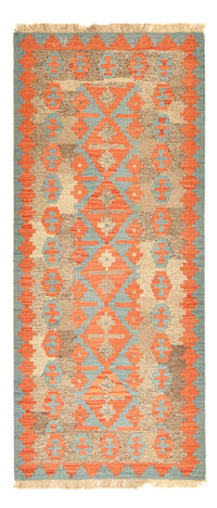 Runner Kelim Carpet - orientalisk matta - 196 x 84 cm - flerfärgad