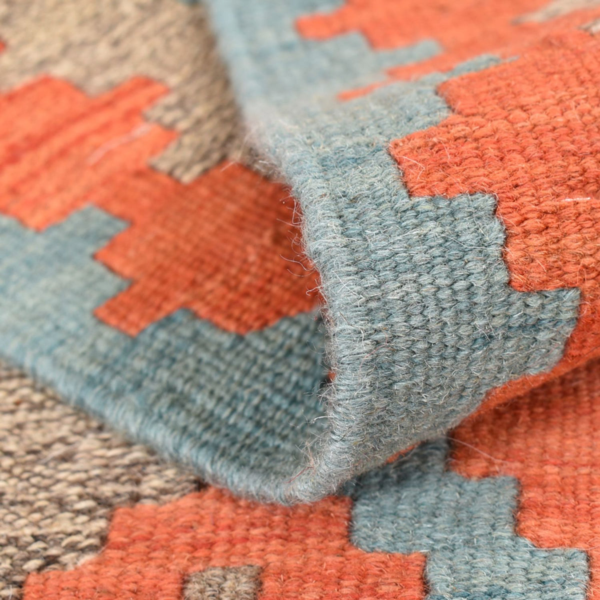 Runner Kelim Carpet - orientalisk matta - 196 x 84 cm - flerfärgad